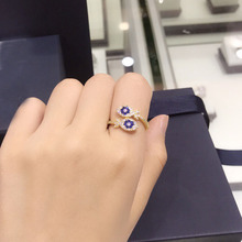 UMGODLY Luxury Brand Yellow Gold Color Lucky Eye Double Fish Finger Ring Pave Zirconia Stones Women Fashion Jewelry 2024 - buy cheap