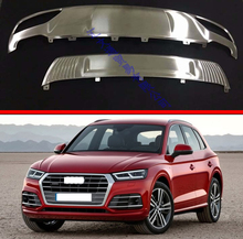 Parachoques delantero y trasero de acero inoxidable, accesorios decorativos para Audi Q5 FY 2018 2019, placa protectora de deslizamiento 2024 - compra barato