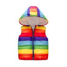 Children\'s Down Coat Cotton Warm Vest Hooded Baby Girls Waistcoat European Style Baby Girls Boys Vest Outerwear 2024 - buy cheap