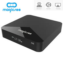 MAGICSEE N5 Android TV Box OS TV Box Amlogic S905X Android 7.1 2GB+16GB 2.4G/5G WiFi 100Mbps BT4.1 Support 4K H.265 Set Top Box 2024 - buy cheap