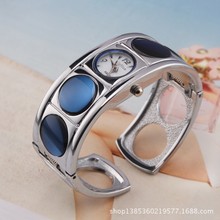 Relógio feminino cristal, relógio de pulso grande formato de diamante 2024 - compre barato