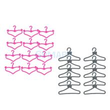 MagiDeal Plastic Heart Pattern Clothes Dress Hangers Coat Rack for Dolls Accs Dollhouse Furniture Decor Children Toys 2024 - buy cheap