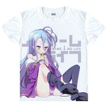 Camiseta do anime japonês kawaii, camiseta do anime no jogo, camisa de manga, camiseta cosplay de sora shiro de desenhos animados, 40997062138 camisetas 435 2024 - compre barato