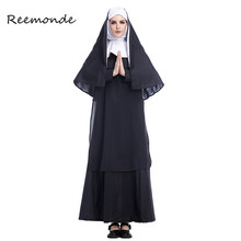 Девы Марии, костюмы монахини для женщин сексуальная черная длинная юбка монахини Косплей Костюм арабский религия монах Униформа призрака Хэллоуин 2024 - купить недорого