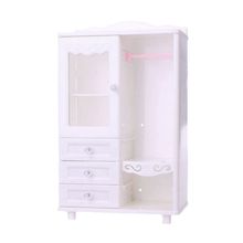 Luxury White Wardrobe Closet Doll Accessories Furniture Girls Gift  Christmas Gifts Doll Furnitures 2024 - buy cheap