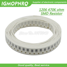 100 шт. 1206 SMD резистор 1% 470K ohm чиповый резистор 0,25 Вт 1/4 Вт 474 IGMOPNRQ 2024 - купить недорого