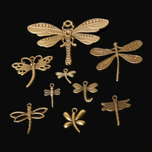 New Arrival! 61pcs Antique Bronze Plated Mixed Style Dragonfly Charms Pendants Fit Bracelets Necklace DIY Metal Jewelry Findings 2024 - buy cheap