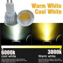 Super Bright LED lamp GU10 LED Spotlight Dimmable COB LED Bulb 7W 10W 15W Warm White / white 110V/220V GU 10 Bulbs Free shipping 2024 - buy cheap