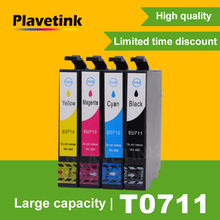 Чернильный картридж Plavetink для Epson T0711, картриджи для принтера Epson T0715 Stylus D78 D92 DX4000 DX4050 DX4400 DX4450 2024 - купить недорого