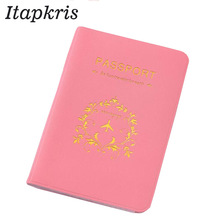 Fashion Passport Cover Holder Bag Women PVC Waterproof Travel Passport Case ID Card Document Passport Pouch Girl PINK 2024 - buy cheap