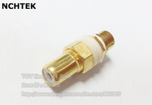 NCHTEK RCA Female to Female feed through panel mount connectors , WHITE Ring, Gold/Free shipping/10PCS 2024 - buy cheap