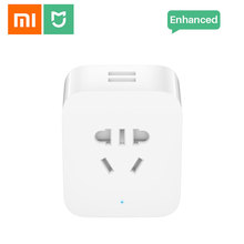 Xiaomi Mijia Smart wifi Socket Plug Enhanced Dual USB Fast Charger Timer Setting Electricity statistics Wireless APP Control 2024 - buy cheap