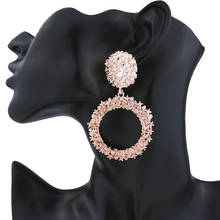 2019 Fashion Metal plating Punk Drop Dangle Earrings For Women Bohemian Round Pendant earrings Charm Jewelry Gifts FSPES410 2024 - buy cheap