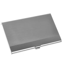 Silver Color Stainless Steel Business Card Case /Holder with Mirror Finish Inset 2024 - buy cheap