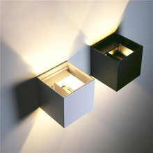 Luminária de parede ip65., arandela decorativa com lâmpadas led de 6w e 12w para áreas internas e externas, à prova d'água, iluminação para varanda e jardim.