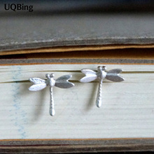 2016 Fashion 925 Sterling Silver Dragonfly Stud Earrings Jewelry Pendientes Brincos Fashion Jewelry 2024 - buy cheap