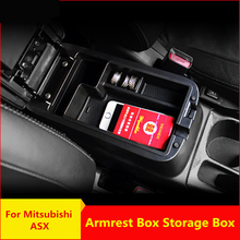 Для Mitsubishi ASX 2011 2012 2013 2014 20152016 ящик для хранения в подлокотнике автомобиля Держатель контейнера для ящика центральная консоль Органайзер TrayHolder 2024 - купить недорого