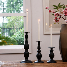 PINNY-portavelas de hierro con forma de calabaza, candelabros de palo clásico europeo, decoración romántica del hogar, soporte de Metal para velas 2024 - compra barato