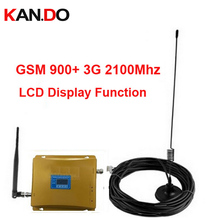 GSM 900Mhz Booster+3G Repeater Dual Band Cellular Kits W/ Cable & Antennas LCD Display Function Enlarger 2024 - buy cheap