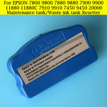 Cartucho de depósito de mantenimiento para impresora Epson, recambio de chips de depósito de tinta residual para Epson 11880 11880C, 7900, 9900, 7880, 9880, 7800, 9800, 7450, 9450, 1 unidad 2024 - compra barato