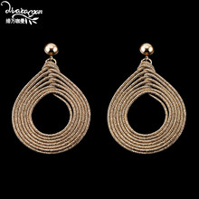 Dvacaman Large Round Dangle Drop Earrings Ethnic Handmade Layers Big Statement Earrings Indian Bridal Jewelry Ear Accessory B61 2024 - buy cheap