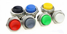 Interruptor de botón momentáneo dsno rojo, interruptor de botón redondo, CA 125V 3A DS212, DS-212, 6 uds. 2024 - compra barato