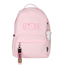 Kpop coreano izone iz * uma impressão mochila feminina kawaii rosa mochila de náilon sacos de escola à prova dwaterproof água viagem mochila data rugzak 2024 - compre barato