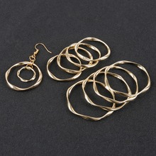 Pingente redondo em liga de zinco dourado, 4 unidades, forma de anel, para fazer jóias colar brincos acessórios 2024 - compre barato