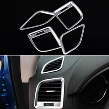 Cubierta embellecedora de ventilación de salpicadero de aire acondicionado, ABS, para 2013-2016 Mazda CX5, accesorios de estilo de coche, 4 Uds. 2024 - compra barato