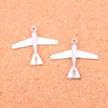 41Pcs Antique Silver Plated plane airplane Charms Diy Handmade Jewelry Findings Accessories 29*32mm 2024 - buy cheap