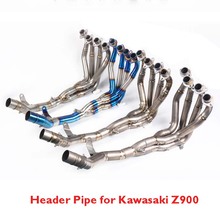 Slip on Z900 Motorcycle Exhaust Pipe Muffler Front Header Pipe Exhaust System Modified Stainless Tiltanium for Kawasaki Z900 2024 - buy cheap