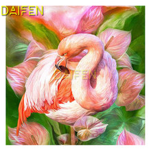 Full Square Diamond painting Cross stitch Flamingo Full Round Diamond embroidery Flamingo  DIY 3D Diamond mosaic Flamingo 2024 - buy cheap