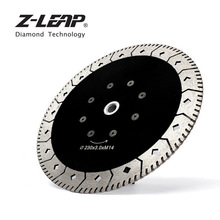 Z-LEAP 1piece 230mm Diamond Saw Blade With M14 Flange Dual Cutting Grinding Disc 9 Inch Granite Marble Concrete 2024 - buy cheap
