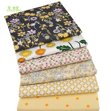 Chainho,2019  Yellow Floral Series,Printed Twill Cotton/Meter Fabric,Patchwork Cloth,DIY Sewing&Quilting Material For Baby&Child 2024 - buy cheap