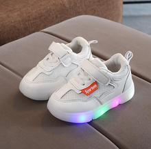 Kids Boys Girls Sports Sneakers Children Glowing Kids Running Shoes Chaussure Enfant Girls Canvas Shoes With LED light Sneakers 2024 - buy cheap