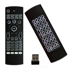 MX3-L Air Mouse Backlight Wireless Keyboard 2.4G Remote Control IR Learning Fly Air Mouse Backlit For Android TV Box PC 2024 - buy cheap