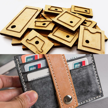 DIY leather craft card holder wallet snap button coin bag die cutting knife mould hand punch tool pattern 105x85mm 2024 - buy cheap