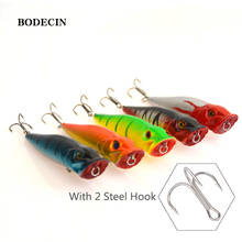 Fishing Lures Hard Fake Artificial Laser Bait 5pcs Topwater Floating Poper Lure Hooks Crank Wobblers Tackle Tool 3D Eyes Fish 2024 - buy cheap