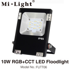 MiLight-reflector LED para exteriores, iluminación resistente al agua IP65, 10W, RGB + CCT, FUTT06, DC24V, Compatible con WiFi, 2,4G, control remoto inalámbrico 2024 - compra barato