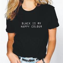 Новинка 2019, модная женская футболка с коротким рукавом, летняя Женская свободная футболка из хлопка с буквенным принтом, женские хипстерские футболки в стиле Харадзюку, топы 2024 - купить недорого