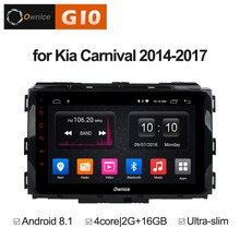 8 pulgadas Android 8,1 Quad core 2 GB RAM + 16 GB reproductor de DVD del coche para KIA Carnival 2014 de 2015 2016 de 2017 GPS Navi Radio Estéreo BT WiFi TPMS 2024 - compra barato