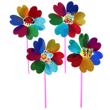 1PC Colorful Sequins Windmill Wind Spinner Home Garden Yard Decoration Kids Toy 2024 - buy cheap