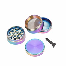 Rainbowl Color 4 layer Metal Zinc Alloy Herb Grinder 40MM Smoking Tobacco Crusher Mini Muller Hookah Chicha Narguile Grinder 2024 - buy cheap