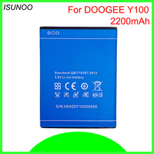 ISUNOO 10pcs/lot Battery Replacement For DOOGEE Valencia 2 Y100 Battery for DOOGEE Y100 Pro Batterie Bateria Accumulator 2200mAh 2024 - buy cheap