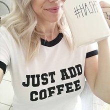 Camiseta do café do amante do café do humor tumblr da forma t camisa do café do instagram 2024 - compre barato