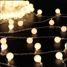 10M 50 LED Globe Festoon Party Ball string light led Christmas Lights  fairy light wedding garden party pendant garland 2024 - buy cheap