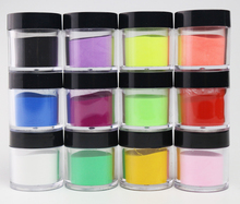 12 Colors  Acrylic Powder Dust Acrylic Color Powder for Professional Nail Art and Design 10ML Jar New- A Polymer- Acrylic Powder 2024 - buy cheap