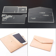 Acrylic Stencil 1Set The tablet Hand bag Leather Template Model Handwork Leather Craft Sewing Pattern Tools 23.5*15*2cm 2024 - buy cheap