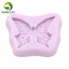 Borboleta de Silicone Mold Decoração Gum Paste Fondant Moldes De Silicona 3D Pasta Americana Ferramentas Bolo Ferramentas de Decoração Do Bolo 2024 - compre barato