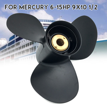 48-828158A12 For Mercury 6-15HP 9x10 1/2 Aluminum Alloy Marine Boat Outboard Propeller Black Standard Rotation 8 Spline Tooth 2024 - buy cheap